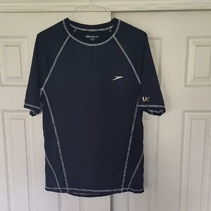 Speedo Men's Navy Rash Guard
